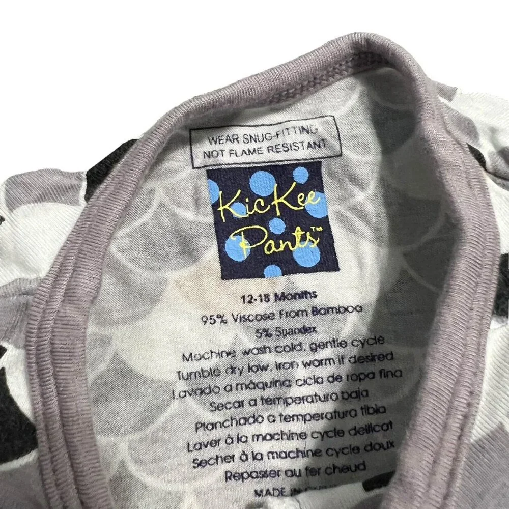 Kickee Pants 12-18m Bamboo Midnight Scales Coverall